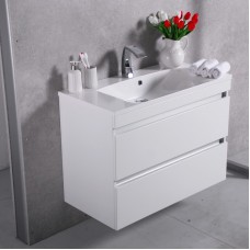 ТУМБА С УМЫВАЛЬНИКОМ 90 СМ FANCY MARBLE BORNEO, БЕЛЫЙ